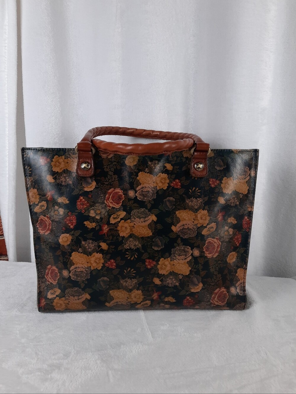 Patricia Nash Floral Leather Tote Bag